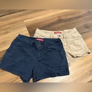 UNIONBAY Kids Navy and Tan Shorts